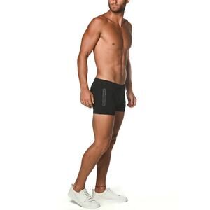 St33le NWT Mens Black Vault 3.5 Inseam Gym Stretch Shorts - XL